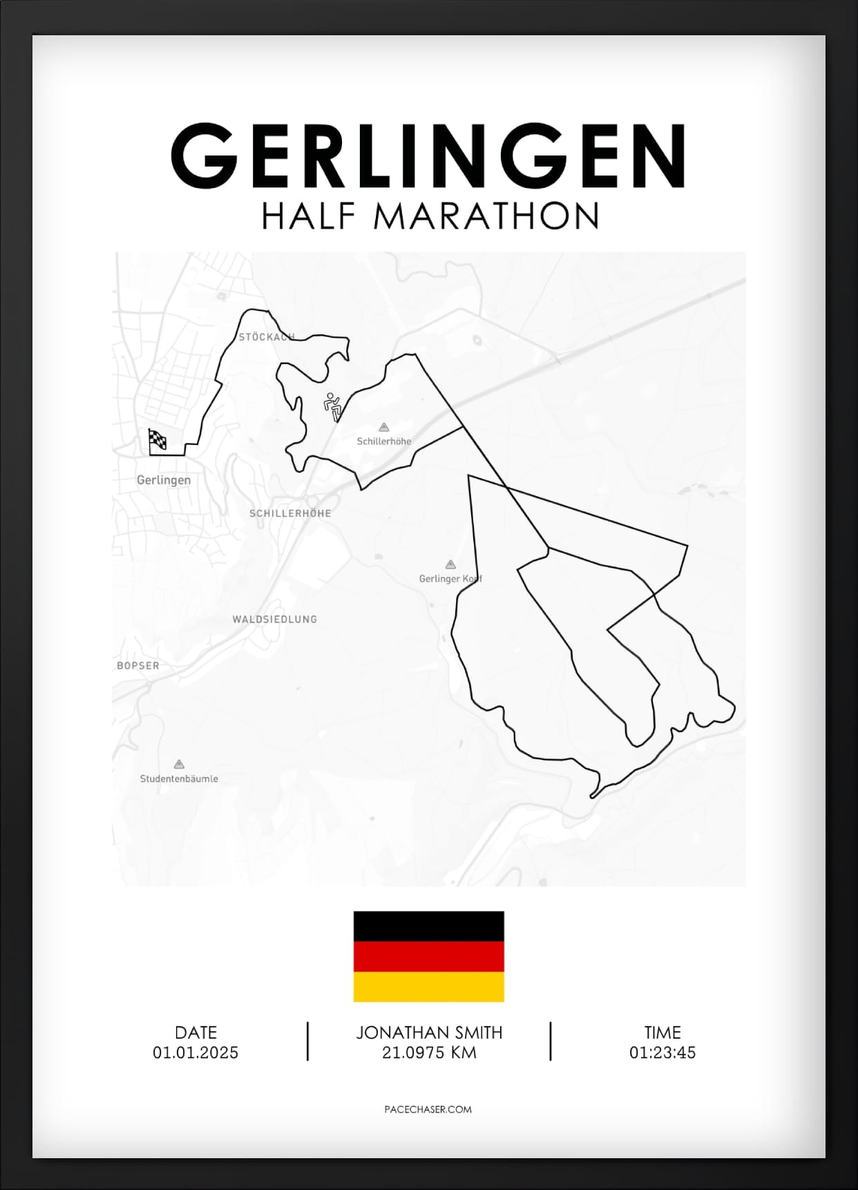 Halbmarathon Gerlingen Poster