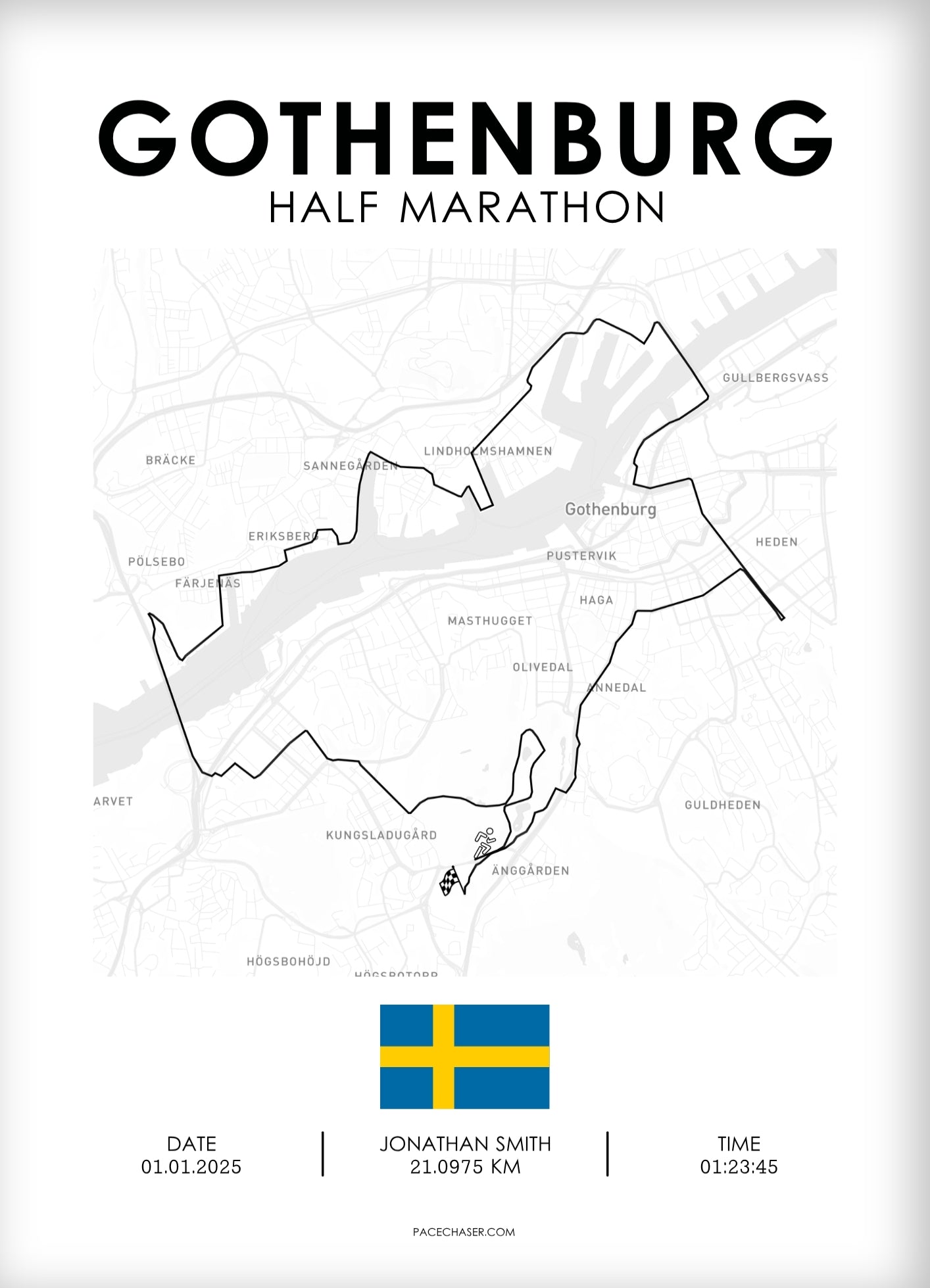 Halbmarathon Göteborg Poster