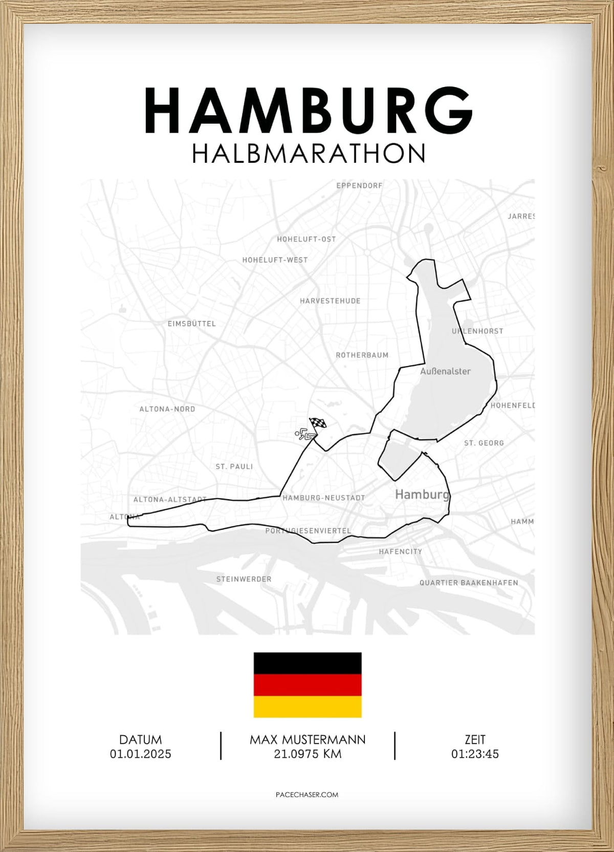 Halbmarathon Hamburg Poster
