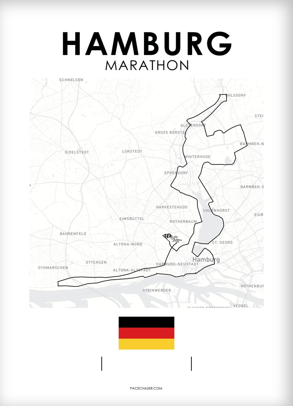Marathon Hamburg Poster