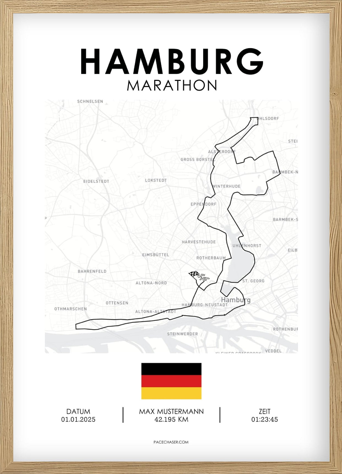 Marathon Hamburg Poster