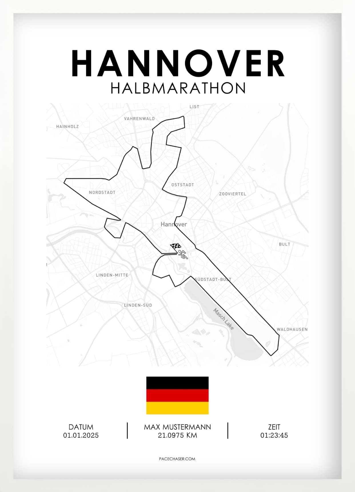 Halbmarathon Hannover Poster (ab 2025)