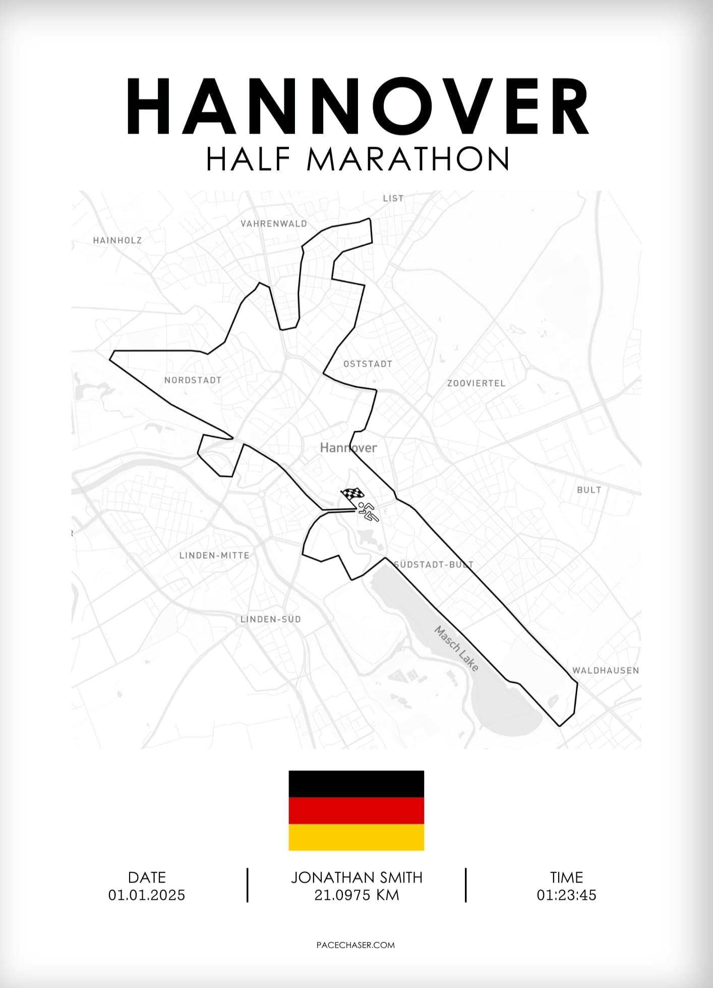 Halbmarathon Hannover Poster (ab 2025)