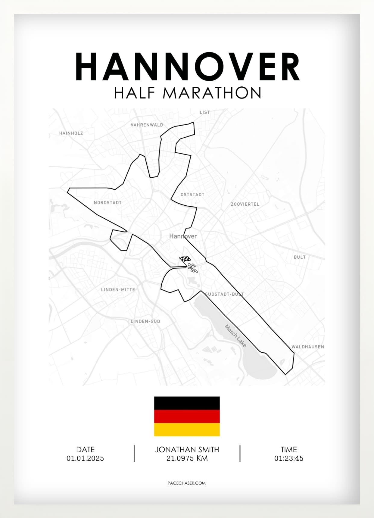 Halbmarathon Hannover Poster (ab 2025)