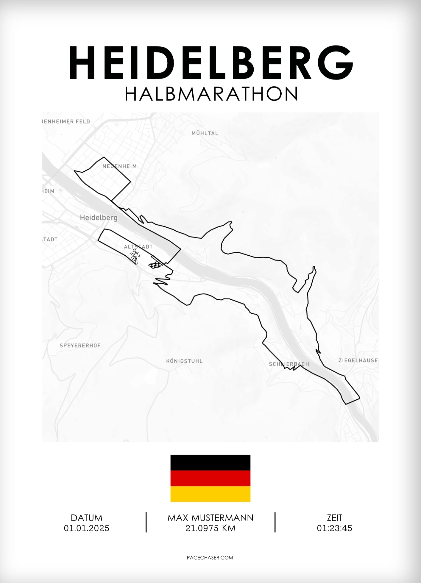 Halbmarathon Heidelberg Poster