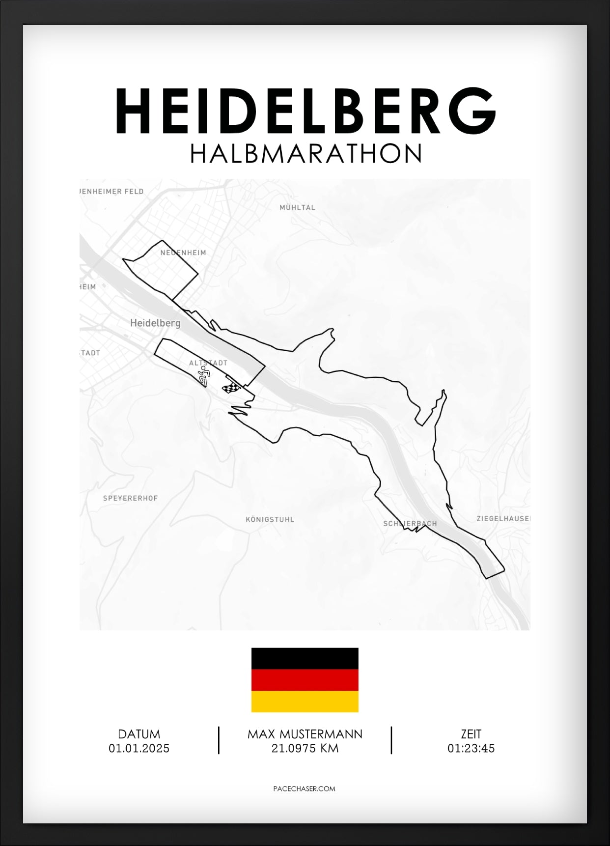 Halbmarathon Heidelberg Poster