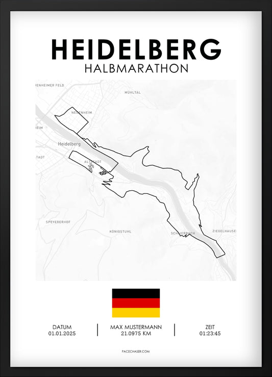 Halbmarathon Heidelberg Poster