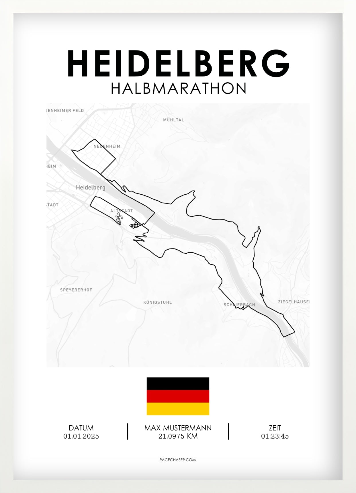 Halbmarathon Heidelberg Poster