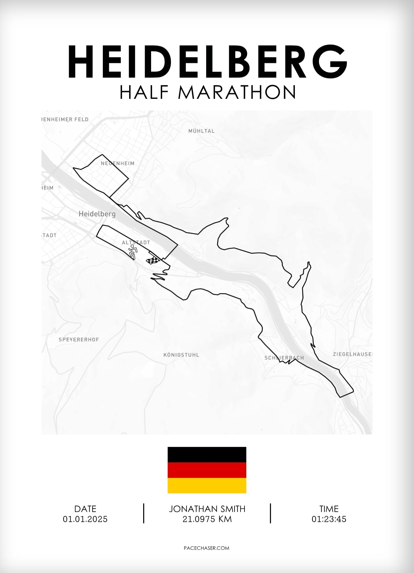 Halbmarathon Heidelberg Poster