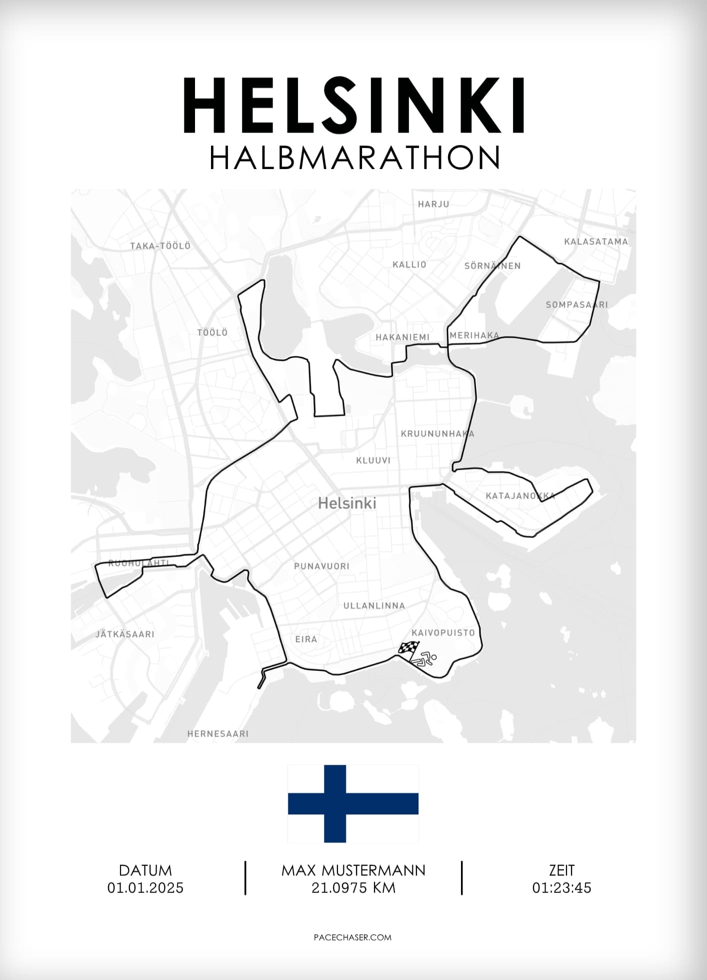 Halbmarathon Helsinki Poster (ab 2026)