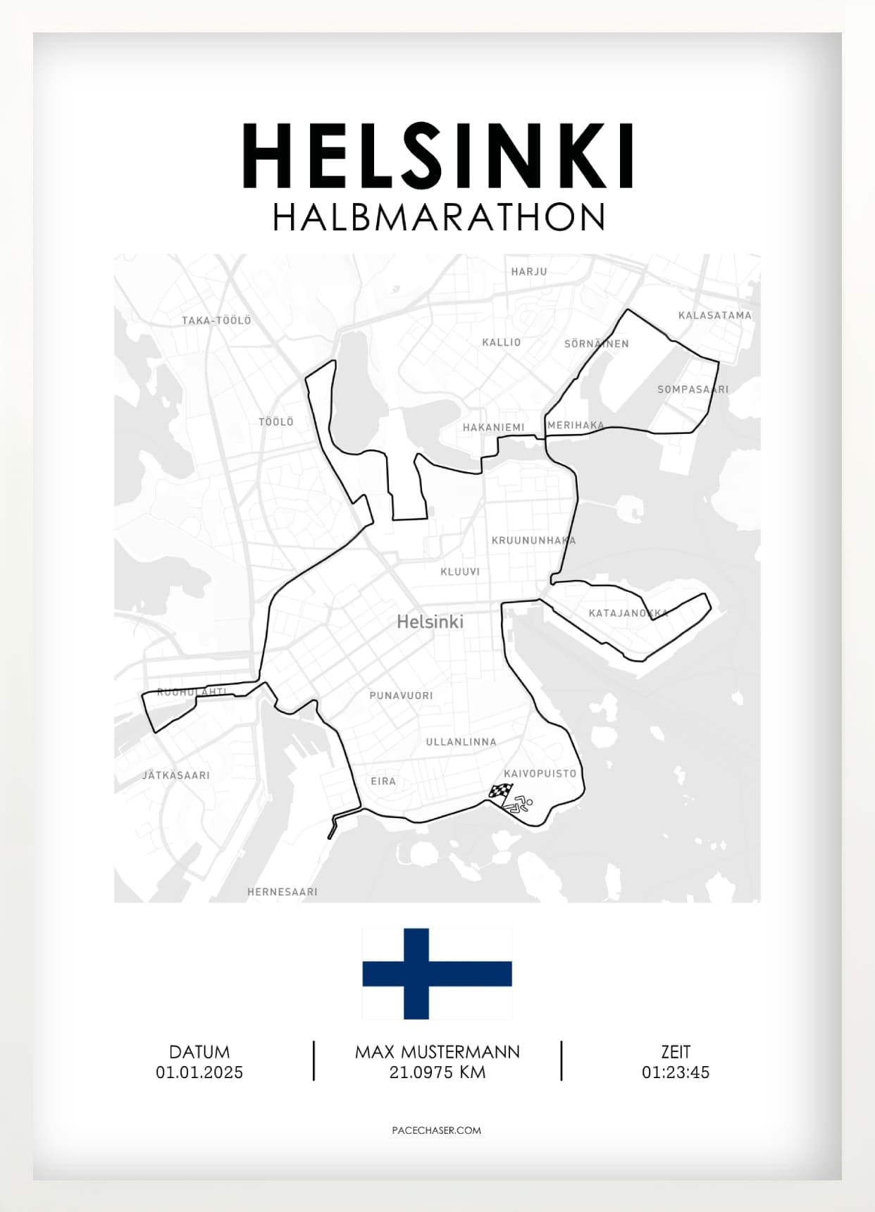Halbmarathon Helsinki Poster (ab 2026)