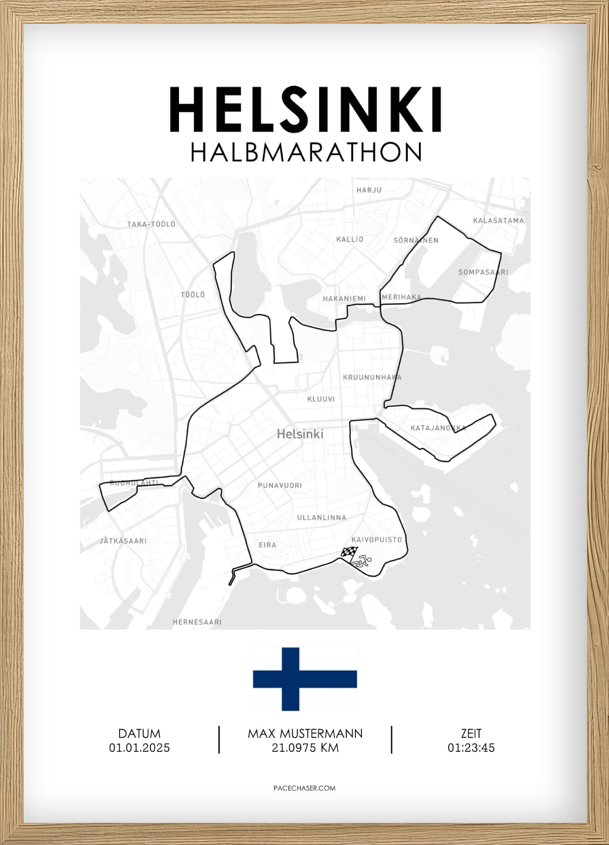Halbmarathon Helsinki Poster (ab 2026)