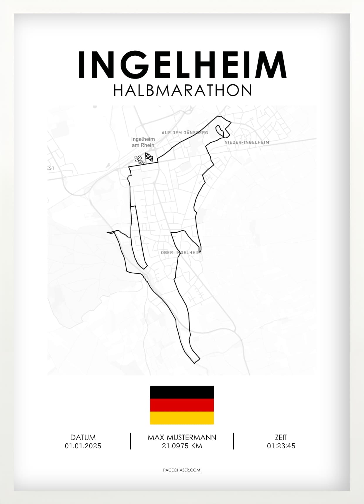 Halbmarathon Ingelheim Poster