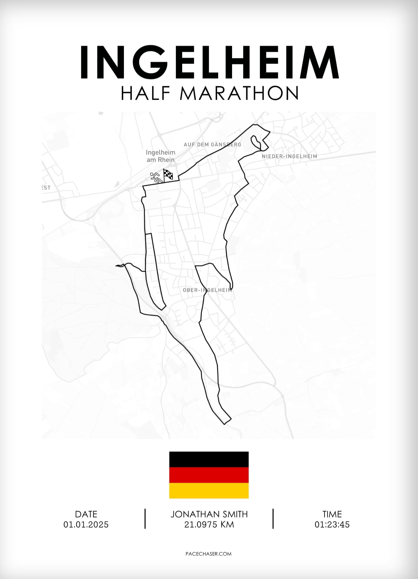 Halbmarathon Ingelheim Poster