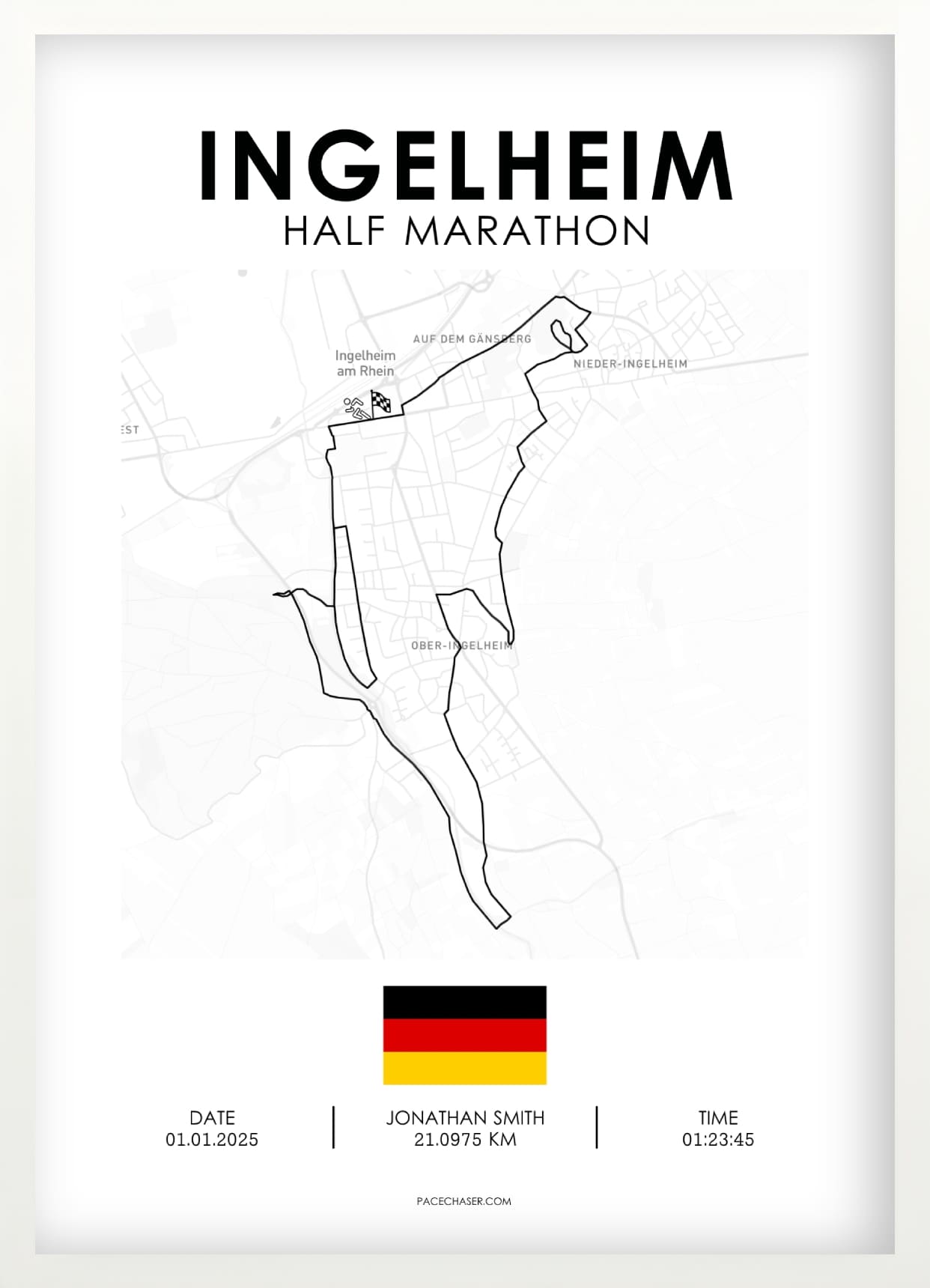 Halbmarathon Ingelheim Poster