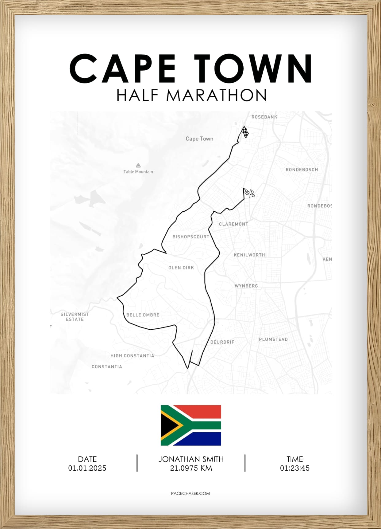 Halbmarathon Kapstadt Poster