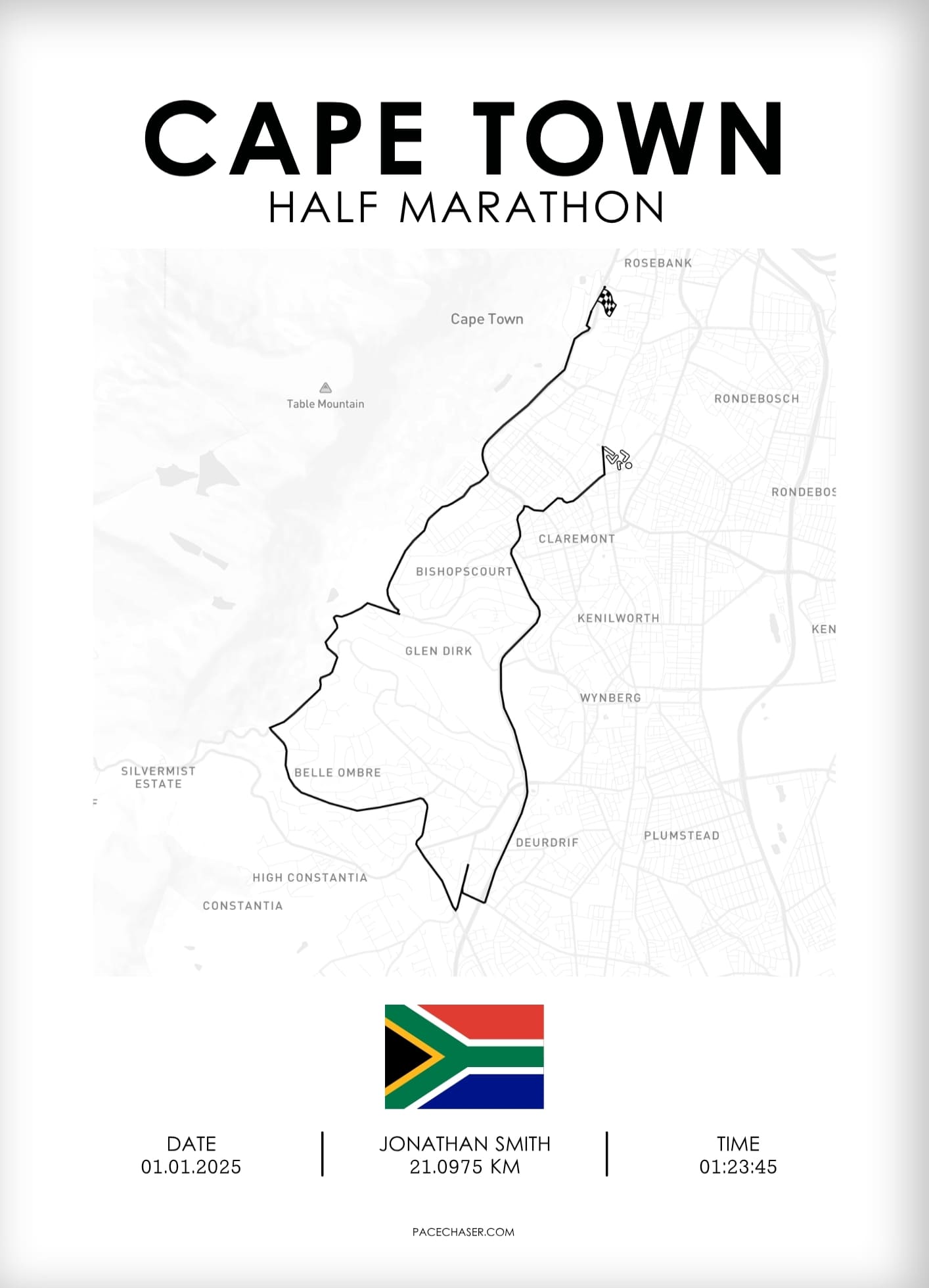 Halbmarathon Kapstadt Poster