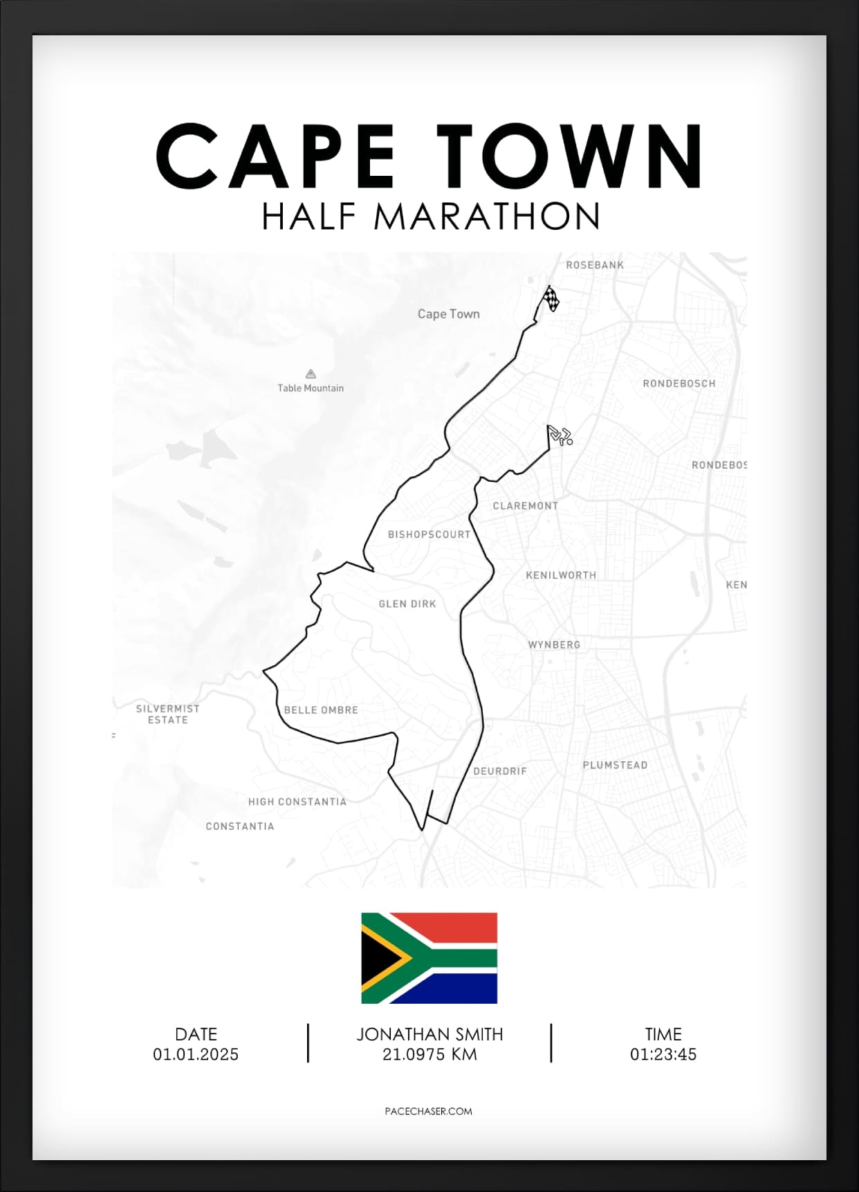 Halbmarathon Kapstadt Poster