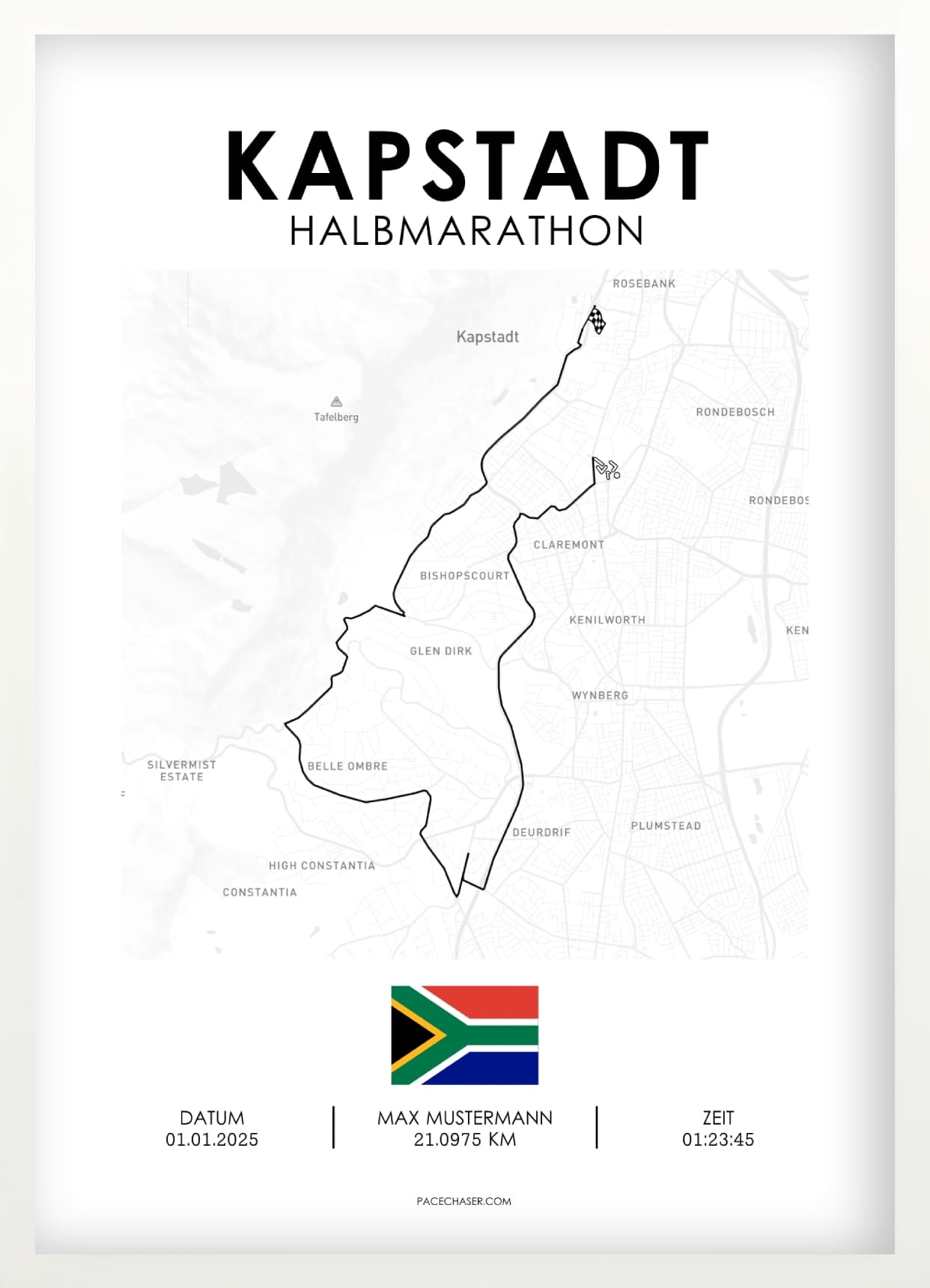 Halbmarathon Kapstadt Poster