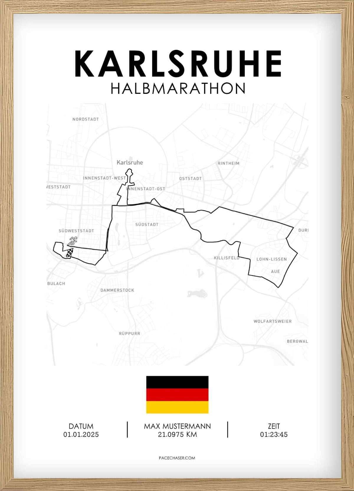 Halbmarathon Karlsruhe Poster