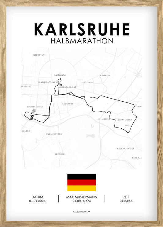 Halbmarathon Karlsruhe Poster