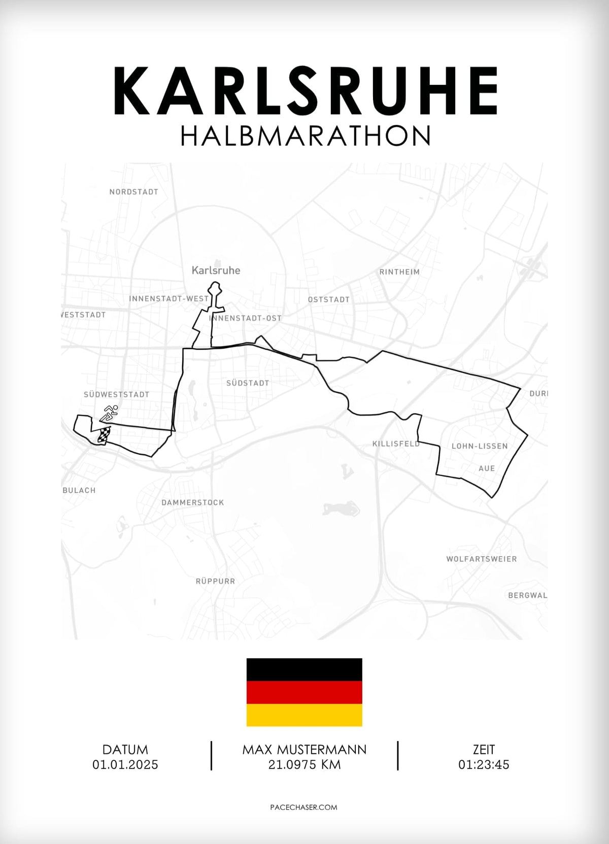 Halbmarathon Karlsruhe Poster