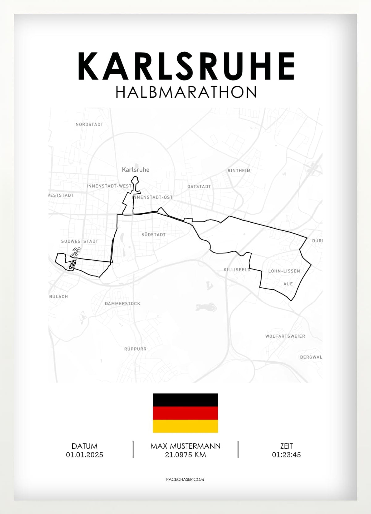 Halbmarathon Karlsruhe Poster