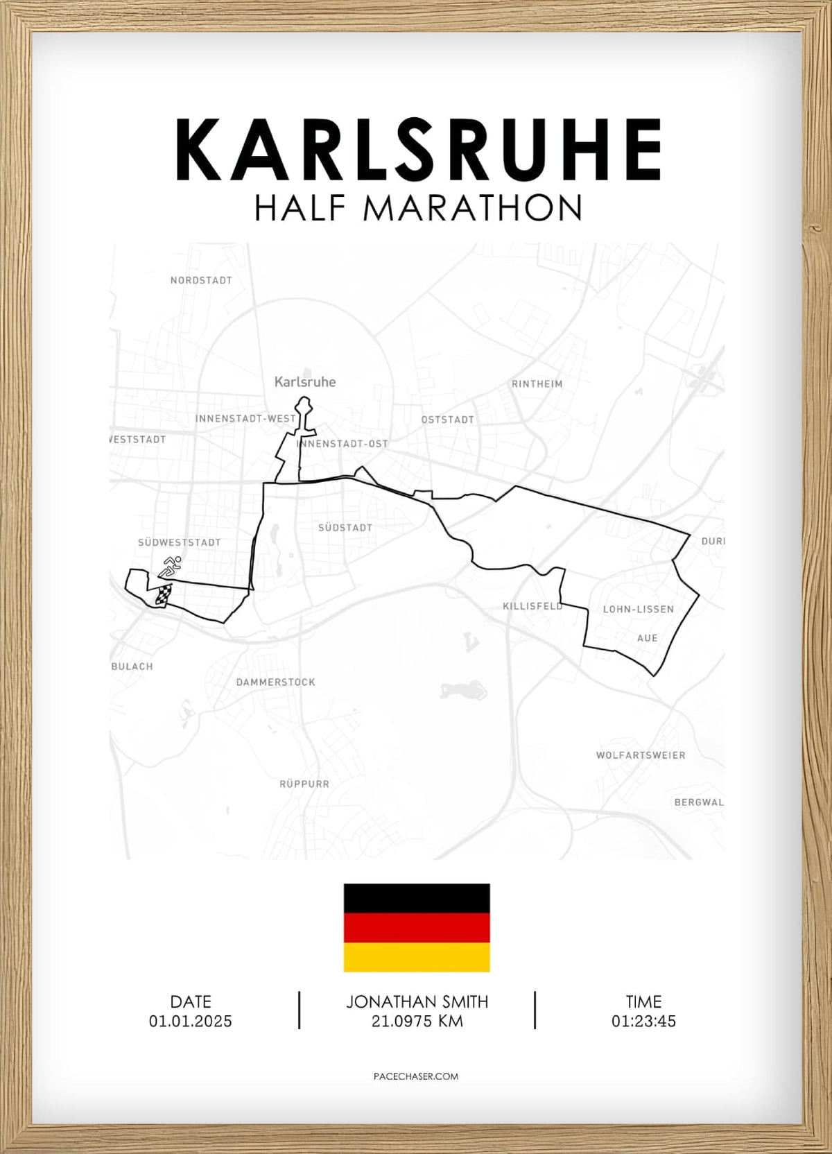 Halbmarathon Karlsruhe Poster