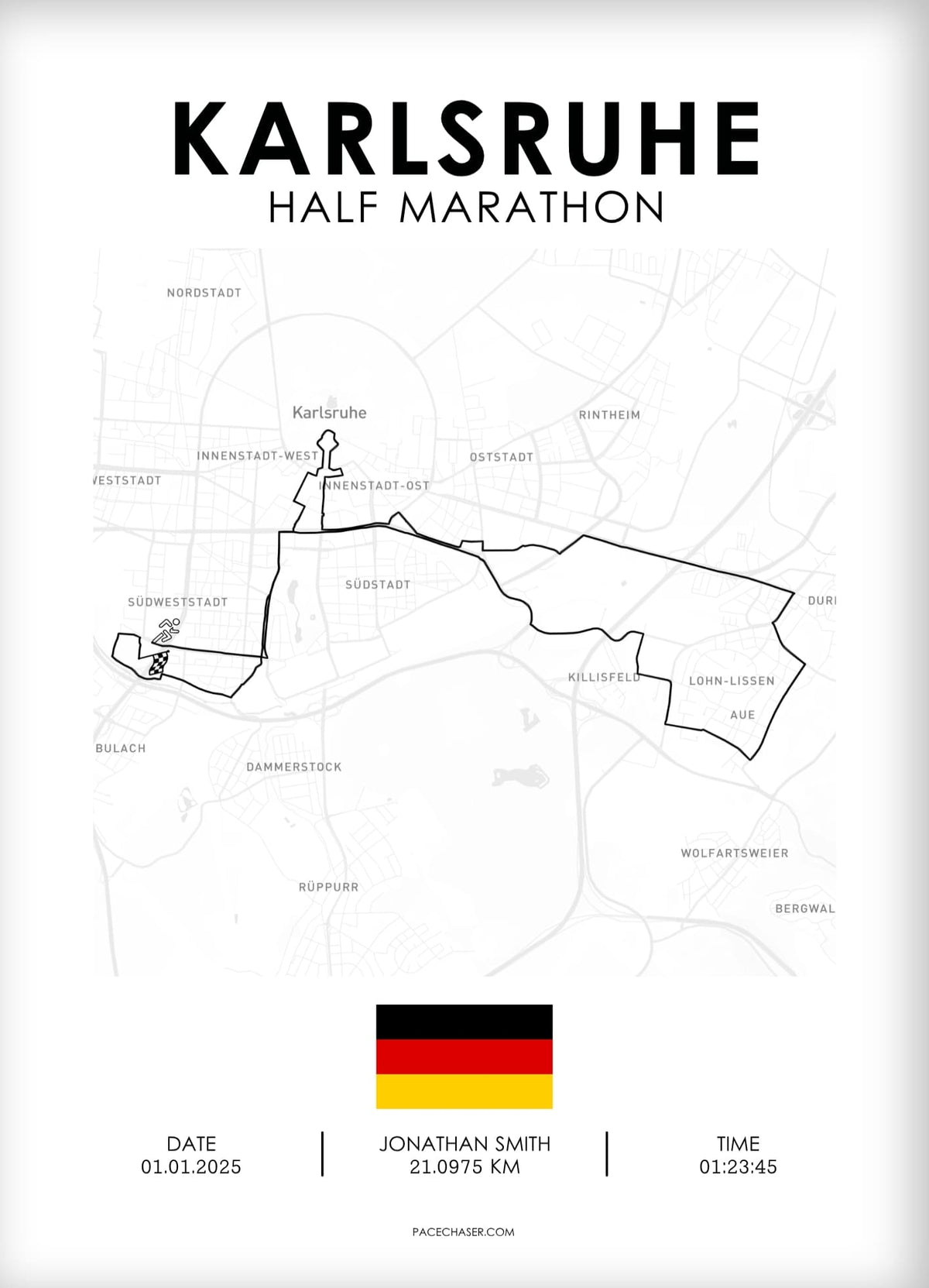 Halbmarathon Karlsruhe Poster