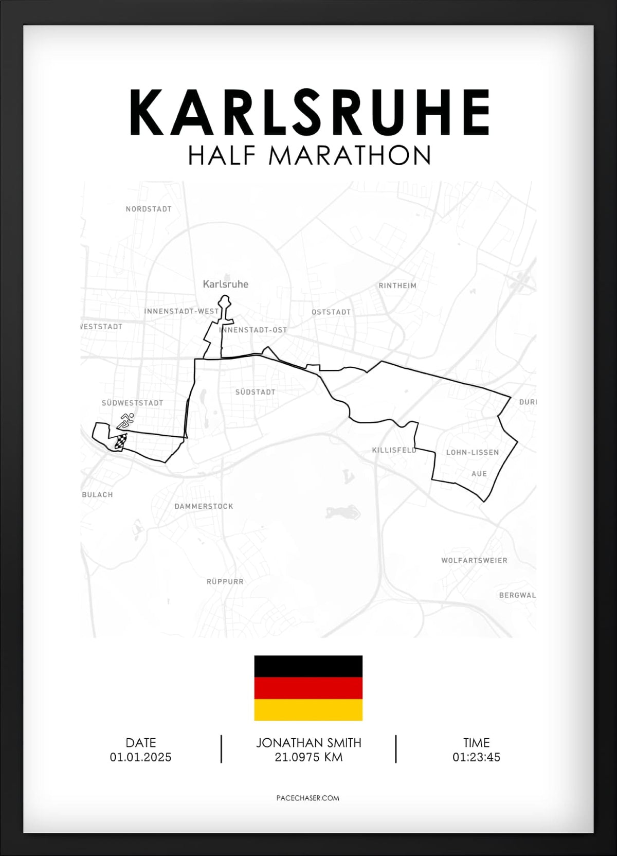 Halbmarathon Karlsruhe Poster