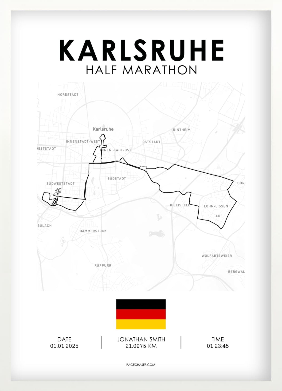 Halbmarathon Karlsruhe Poster