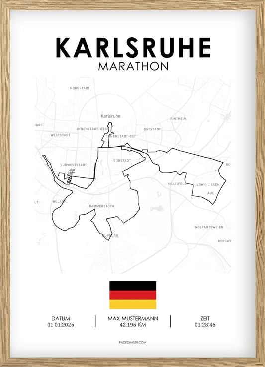 Marathon Karlsruhe Poster