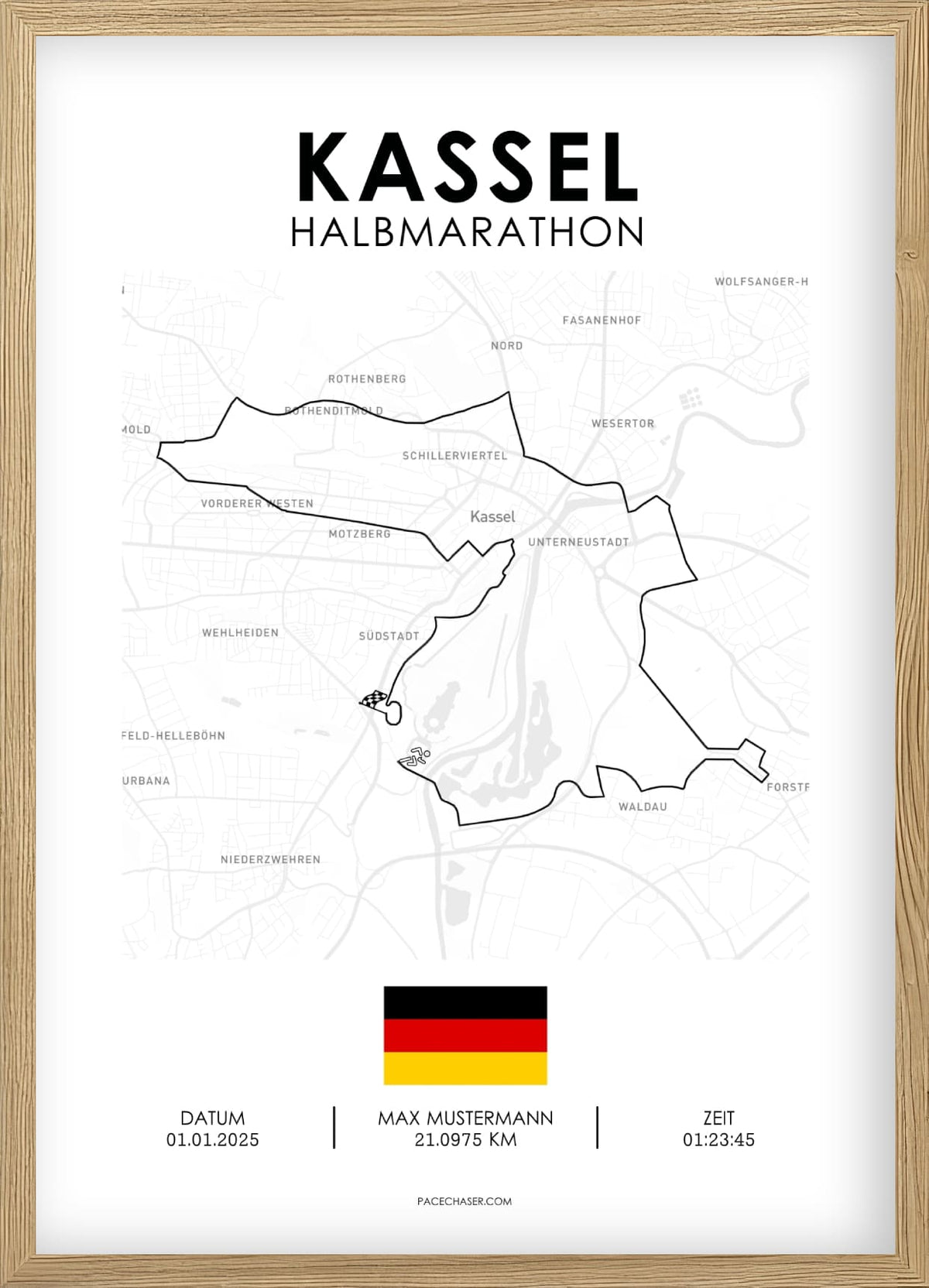 Karlsruhe Laufposter (Marathon / Halbmarathon)