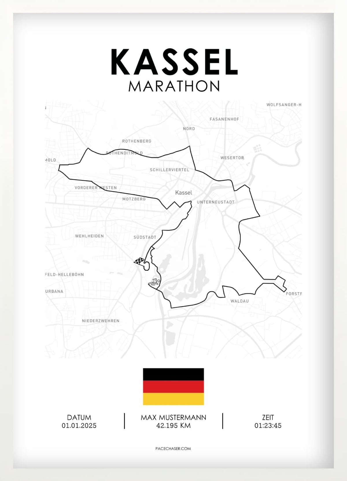 Kassel Laufposter (Marathon / Halbmarathon)