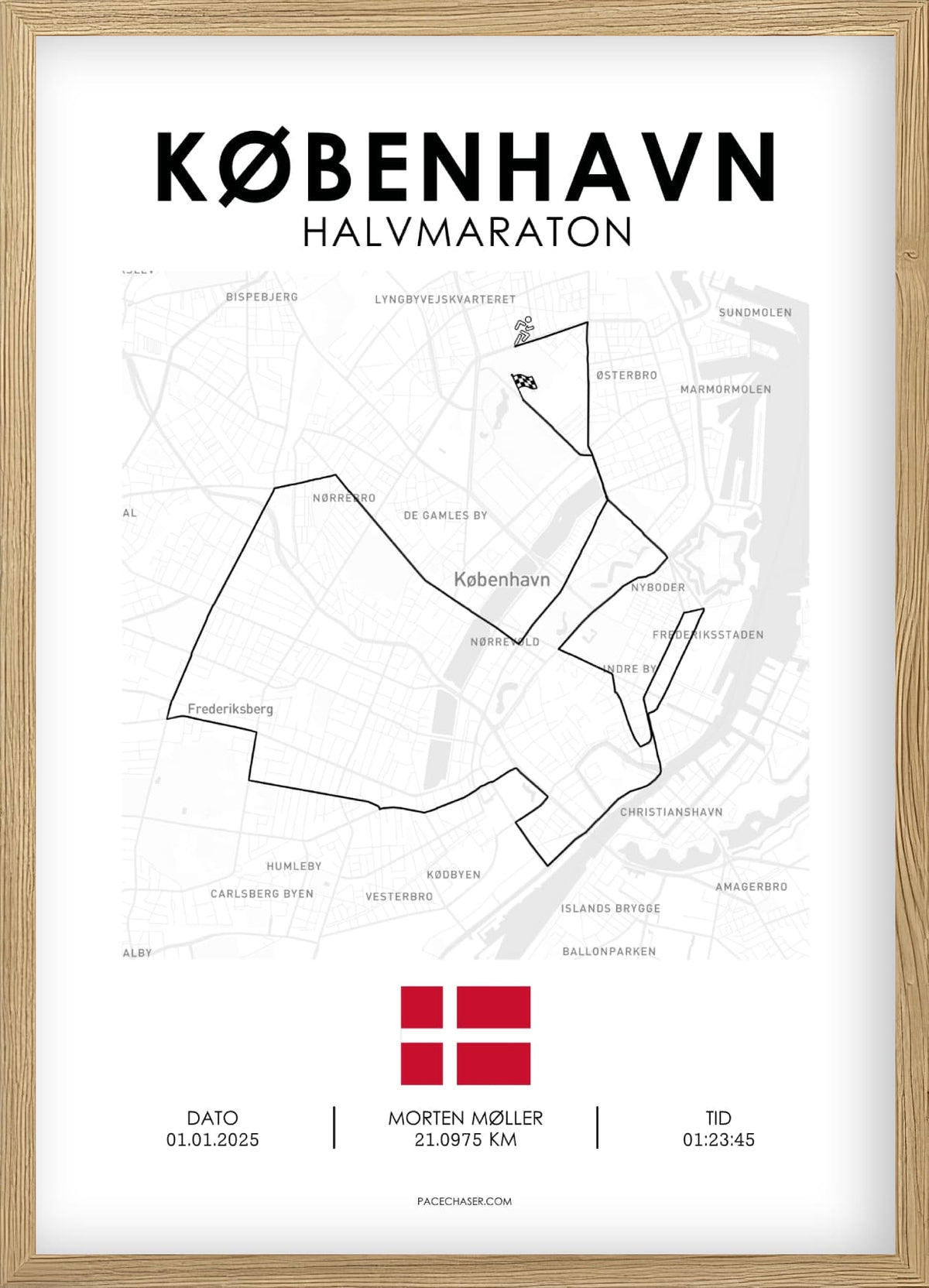 Halbmarathon Kopenhagen Poster - ab 2025