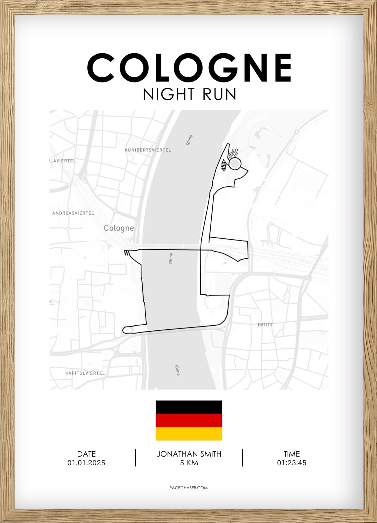 Nachtlauf in Köln Poster
