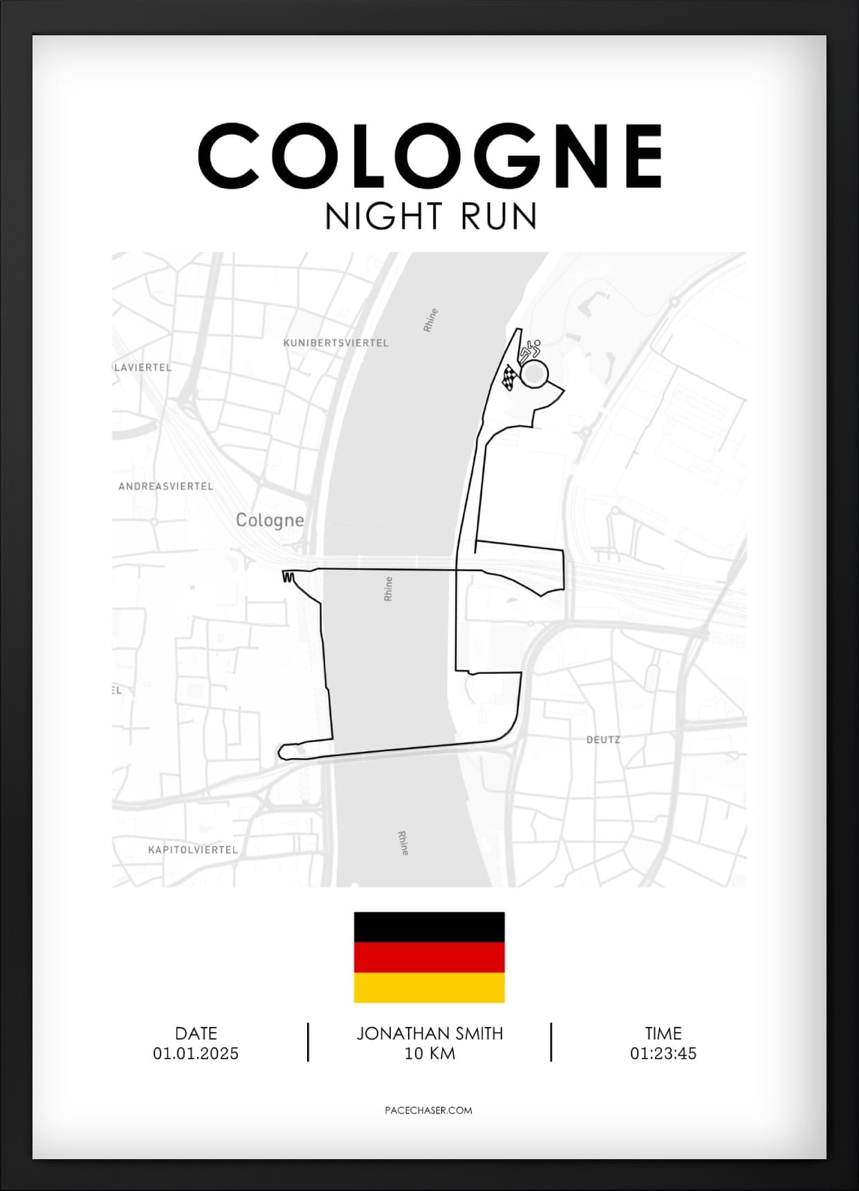Nachtlauf in Köln Poster