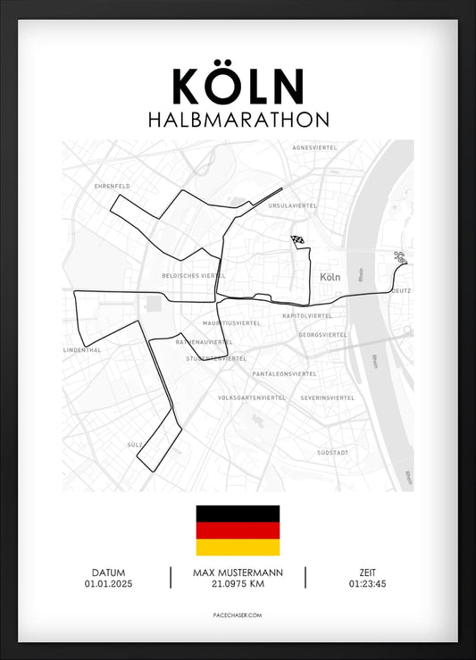 Halbmarathon Köln Poster
