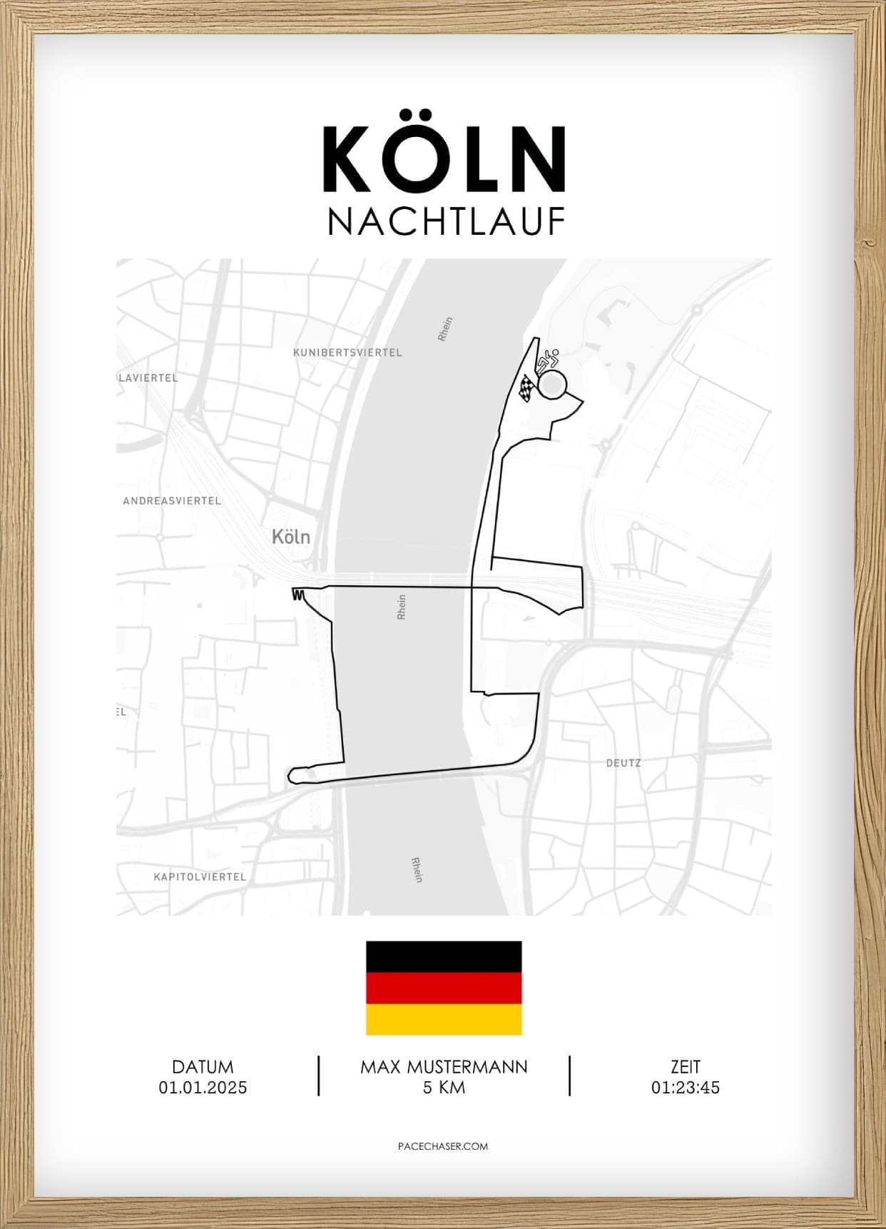 Nachtlauf in Köln Poster