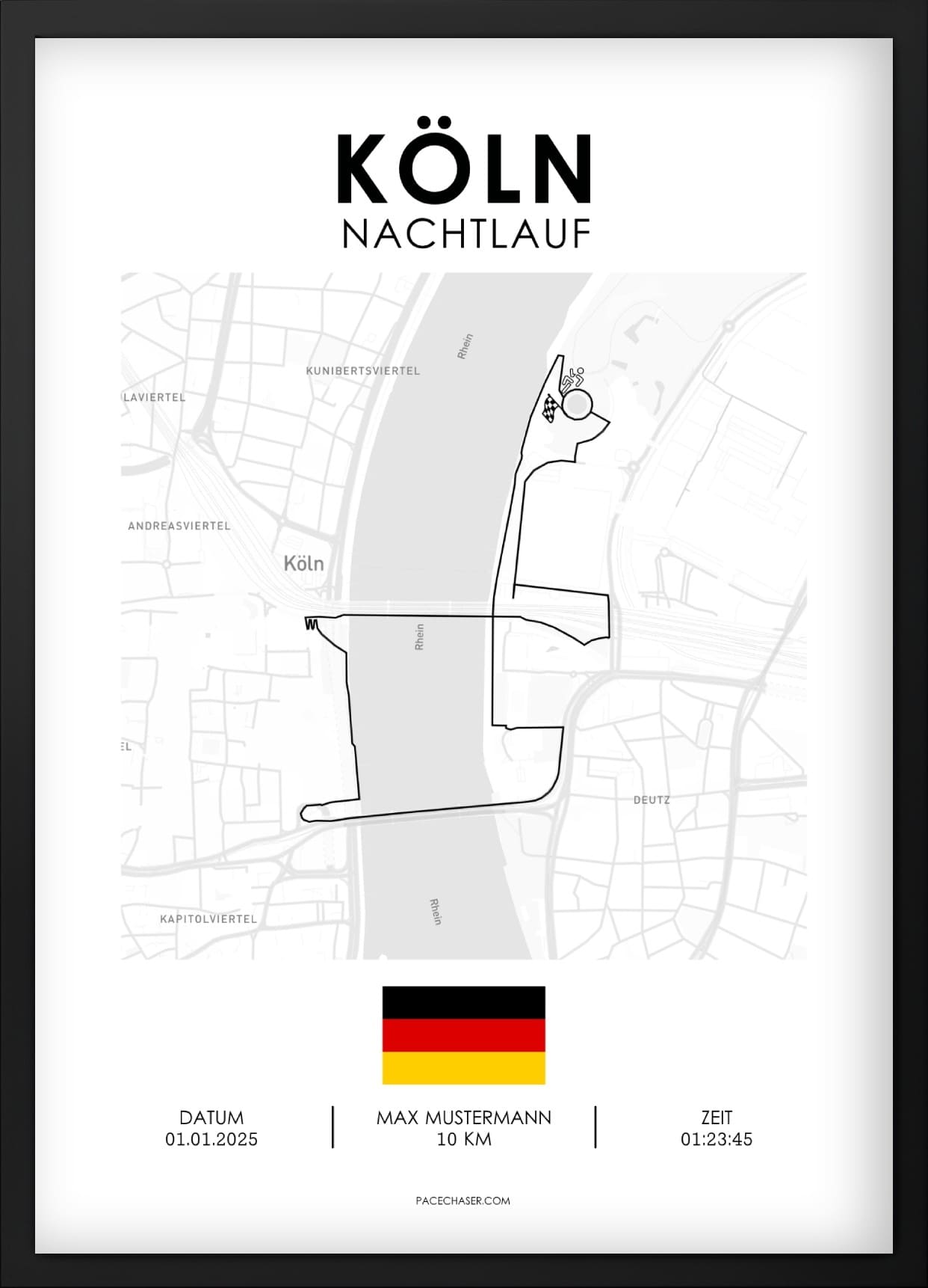 Nachtlauf in Köln Poster
