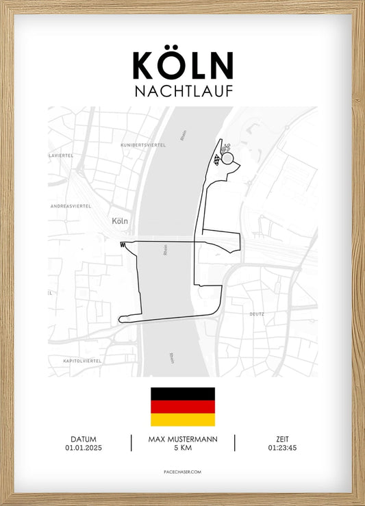 Nachtlauf in Köln Poster