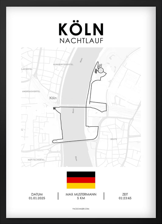 Nachtlauf in Köln Poster
