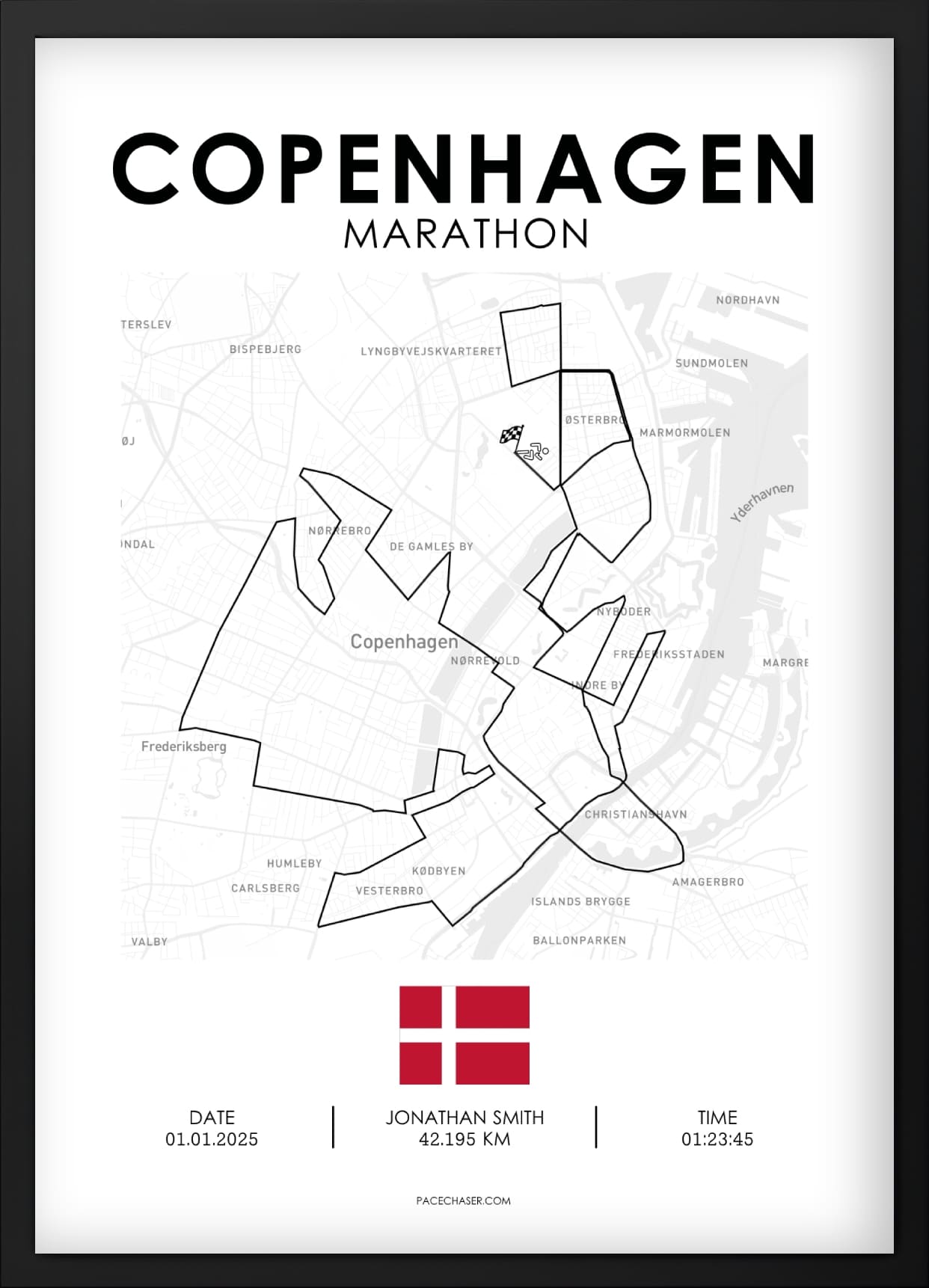 Marathon Kopenhagen Poster - ab 2025