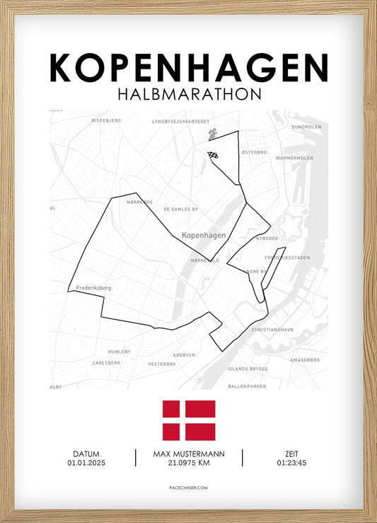 Halbmarathon Kopenhagen Poster - ab 2025