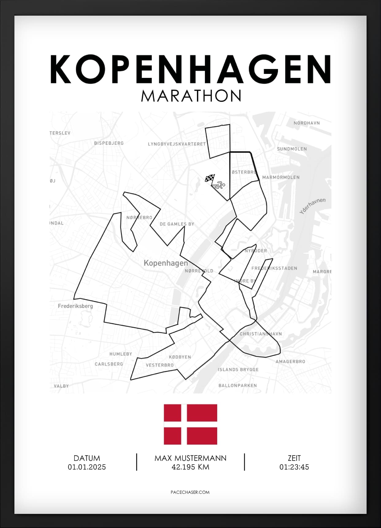 Marathon Kopenhagen Poster - ab 2025