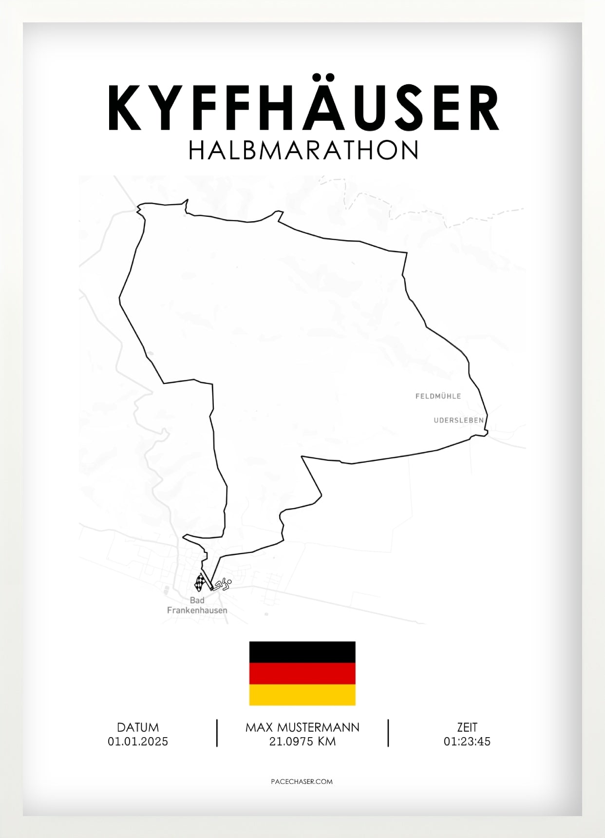Halbmarathon Kyffhäuser Berglauf Poster