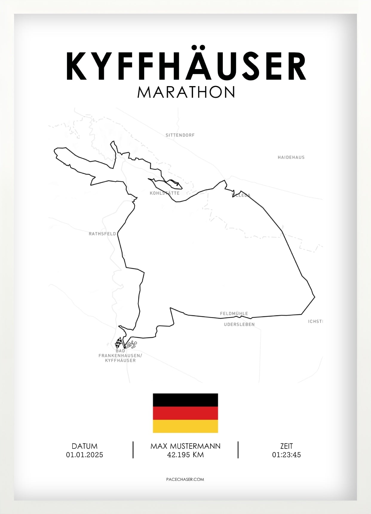 Marathon Kyffhäuser Berglauf Poster