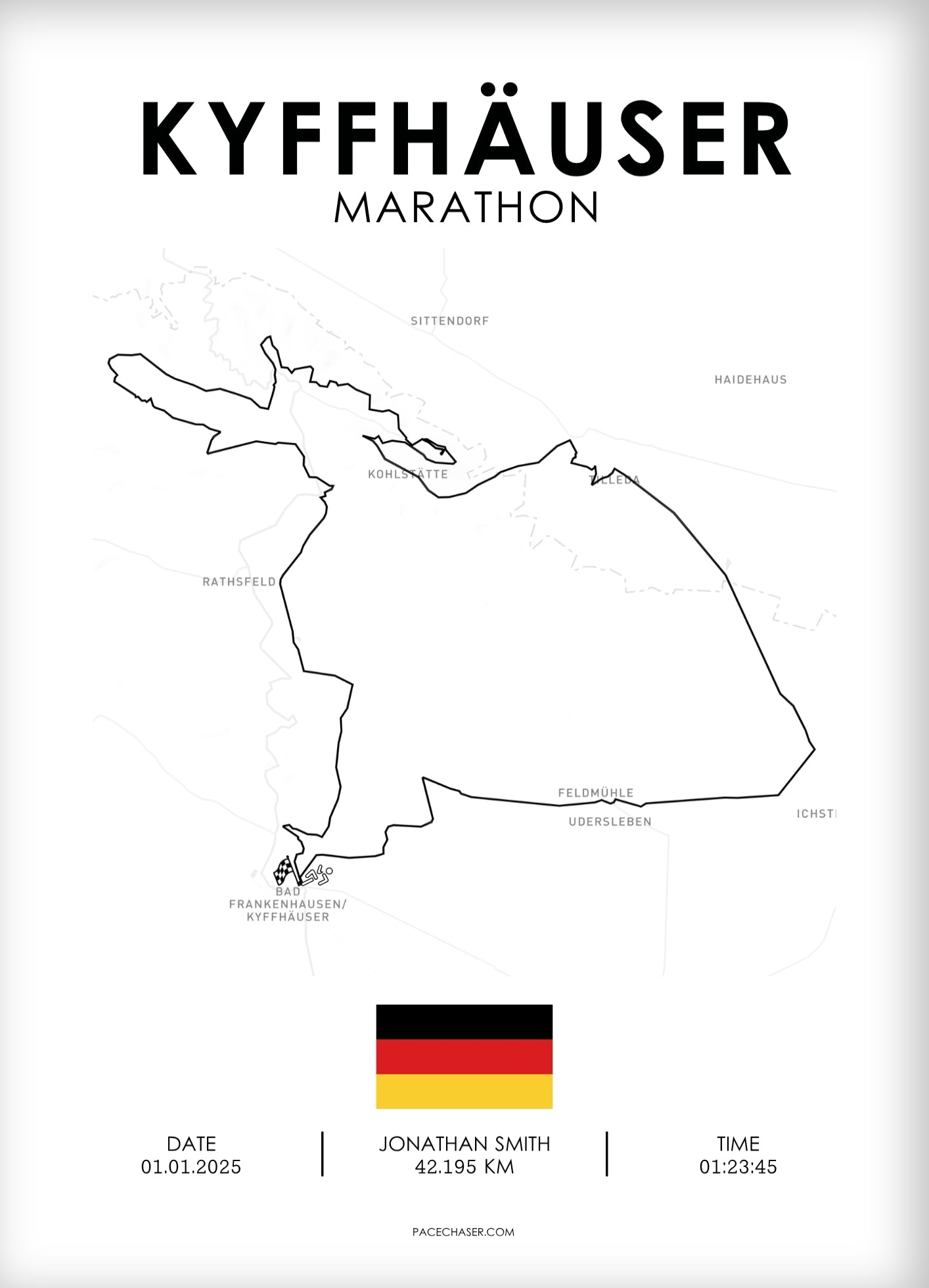 Marathon Kyffhäuser Berglauf Poster