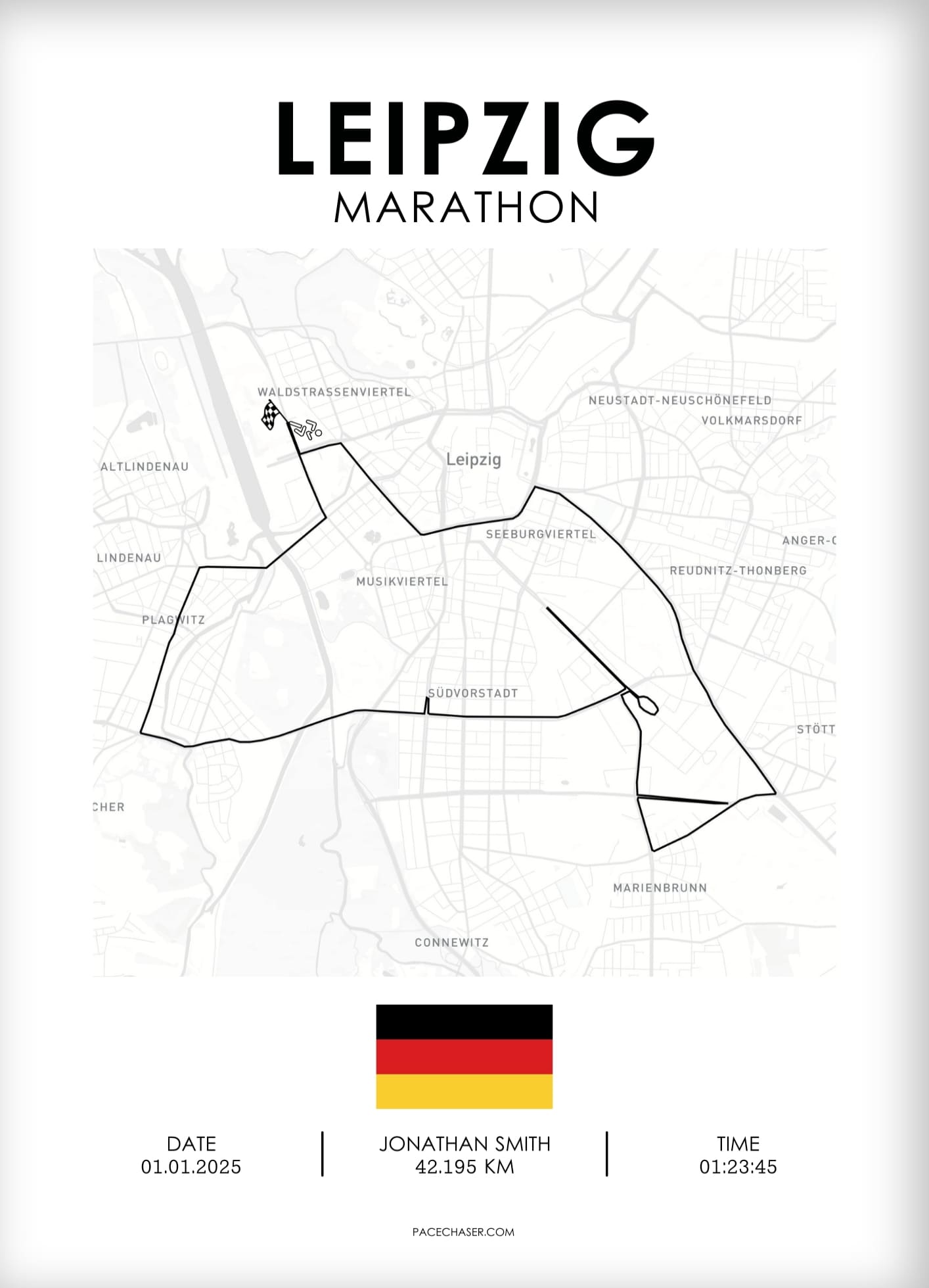 Marathon Leipzig Poster