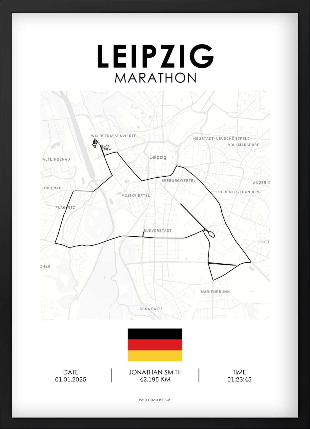 Marathon Leipzig Poster